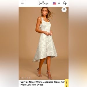 NWT midi Hi-Low Dress.